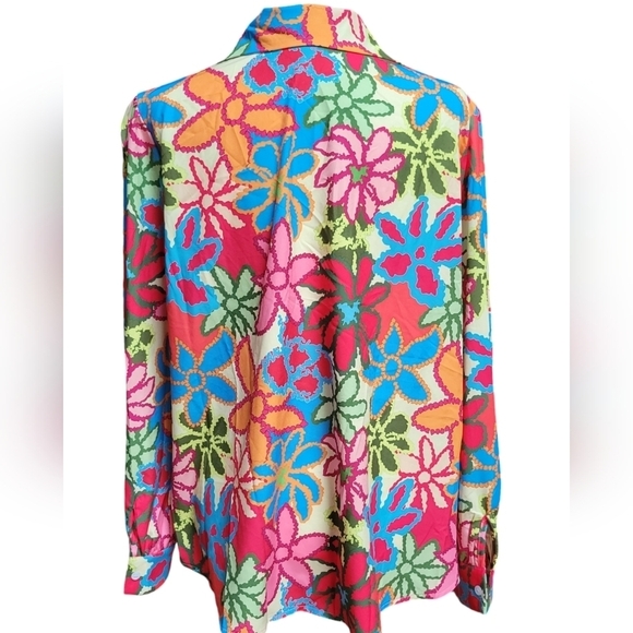 VIBRANT FLORAL BLOUSE - Picture 5 of 7